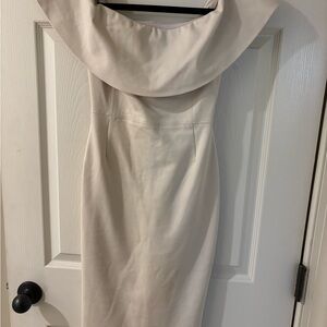 Babaton Cream Strapless Dress Size 00